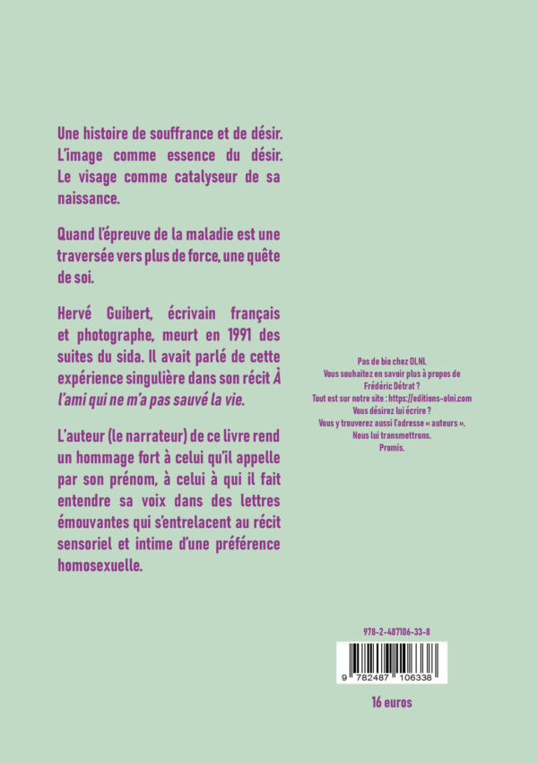 Demain, ton visage - Frédéric Détrat (Version papier) – Image 2